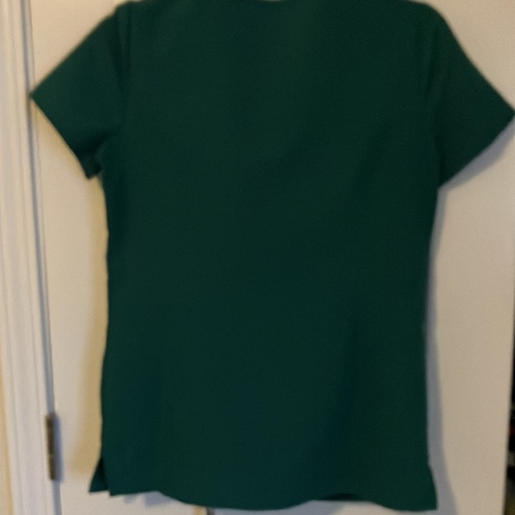Hunter green scrubs with draw string pants cuffed at bottom set xxs - Picture 3 of 4